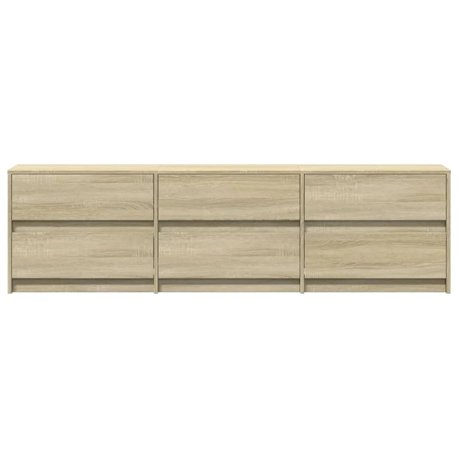 Meuble TV avec LED chêne sonoma 180x34x50 cm bois d'ingénierie - 7