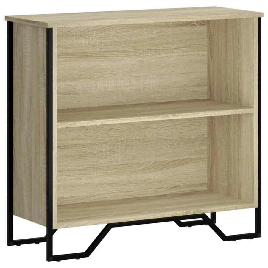 Bibliothèque chêne sonoma 80x31x74,5 cm bois d'ingénierie - 2