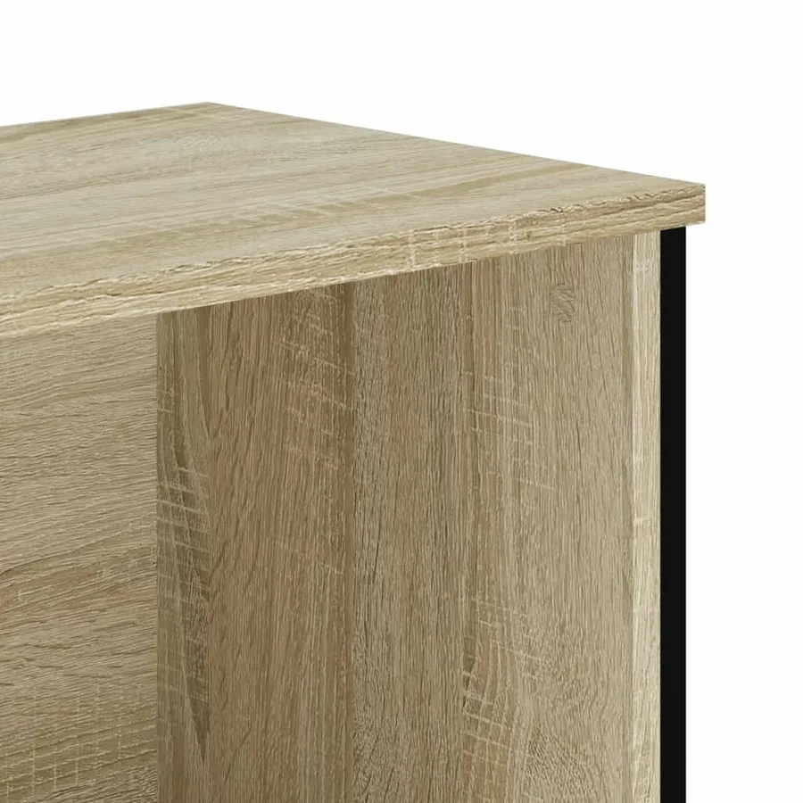 Bibliothèque chêne sonoma 80x31x74,5 cm bois d'ingénierie - 7