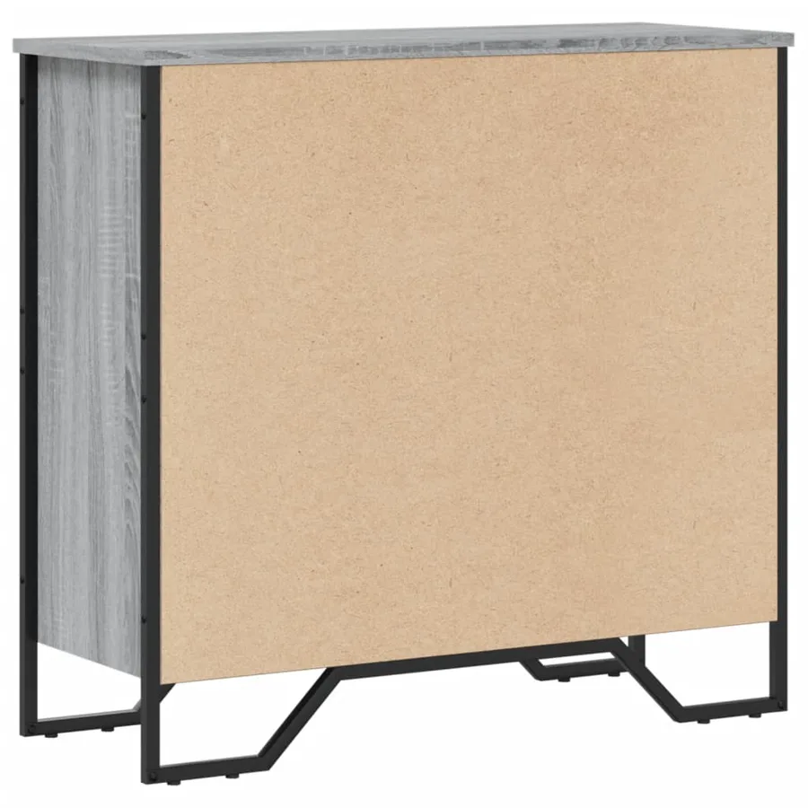 Bibliothèque sonoma gris 80x31x74,5 cm bois d'ingénierie - 6