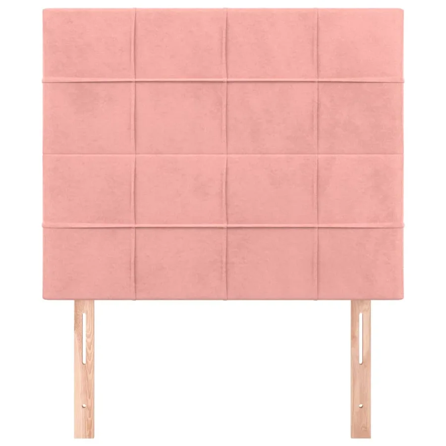Tête de lit Rose 90x5x118/128 cm Velours - 3