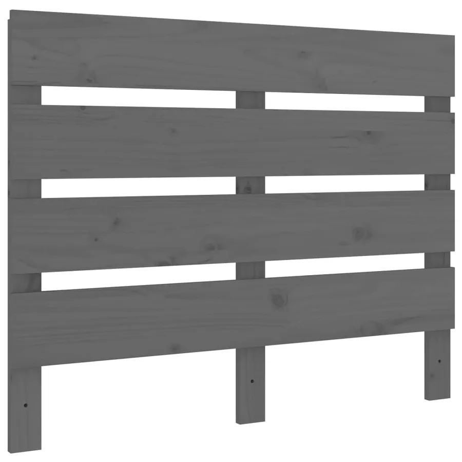 Tête de lit Gris 100x3x80 cm Bois massif de pin - 2