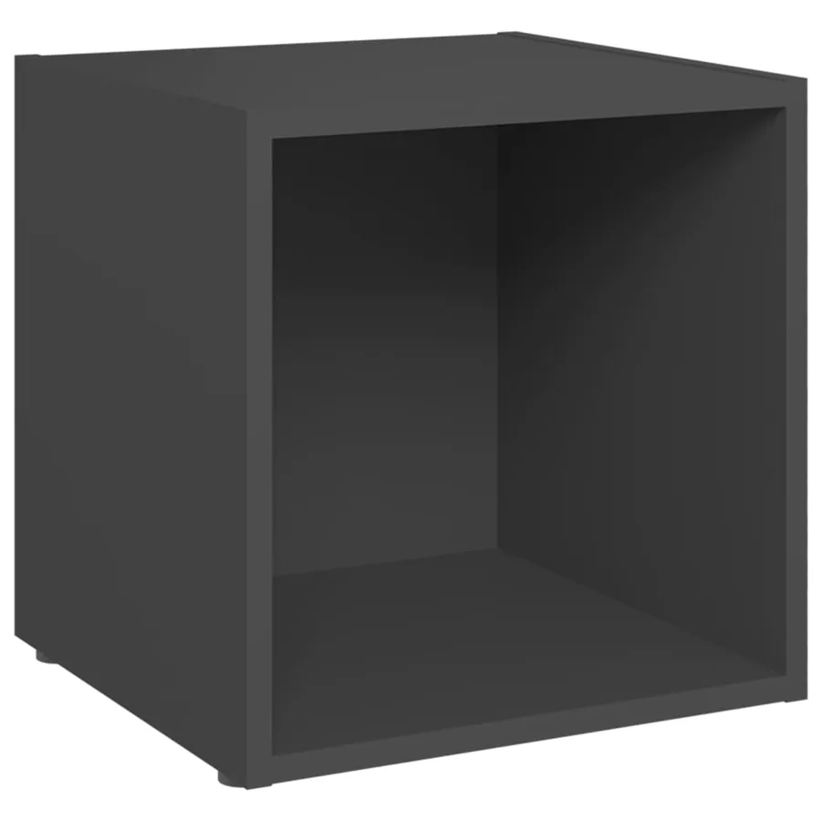 Meubles TV 2 pcs gris 37x35x37 cm bois d’ingénierie - 3