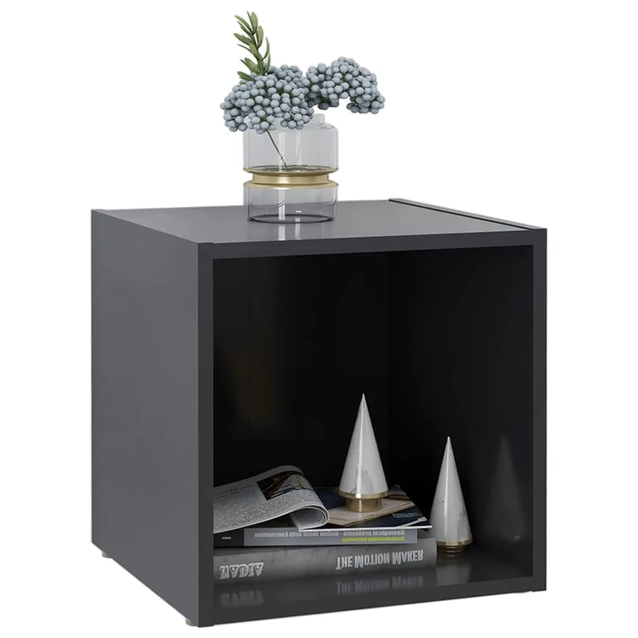 Meubles TV 2 pcs gris 37x35x37 cm bois d’ingénierie - 6