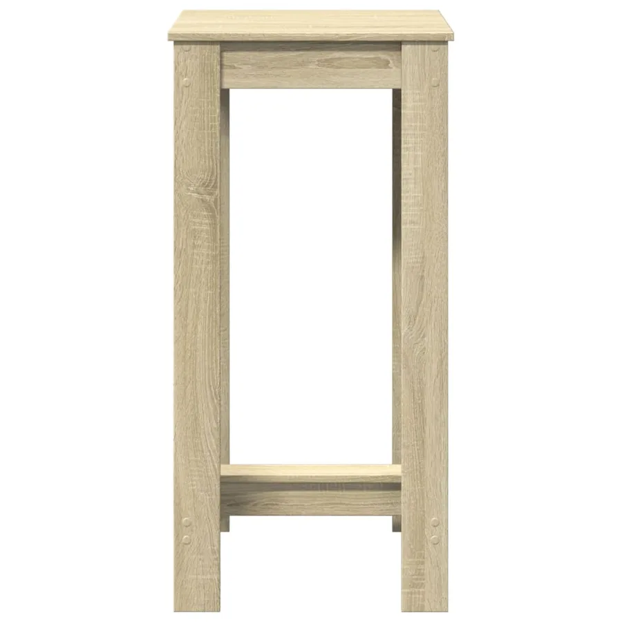 Table de bar chêne sonoma 51x50x103,5 cm bois d'ingénierie - 4