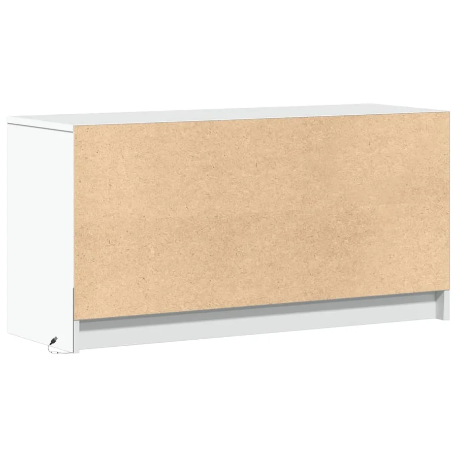 Meuble TV avec LED blanc 100x34x50 cm bois d'ingénierie - 8