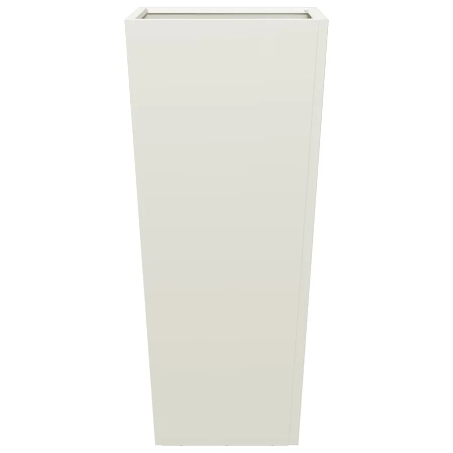 Jardinières 2 pcs blanc 35x35x75 cm acier - 5