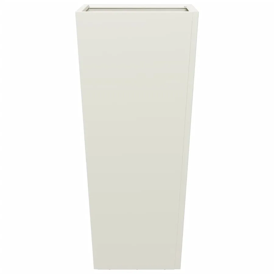 Jardinières 2 pcs blanc 35x35x75 cm acier - 7