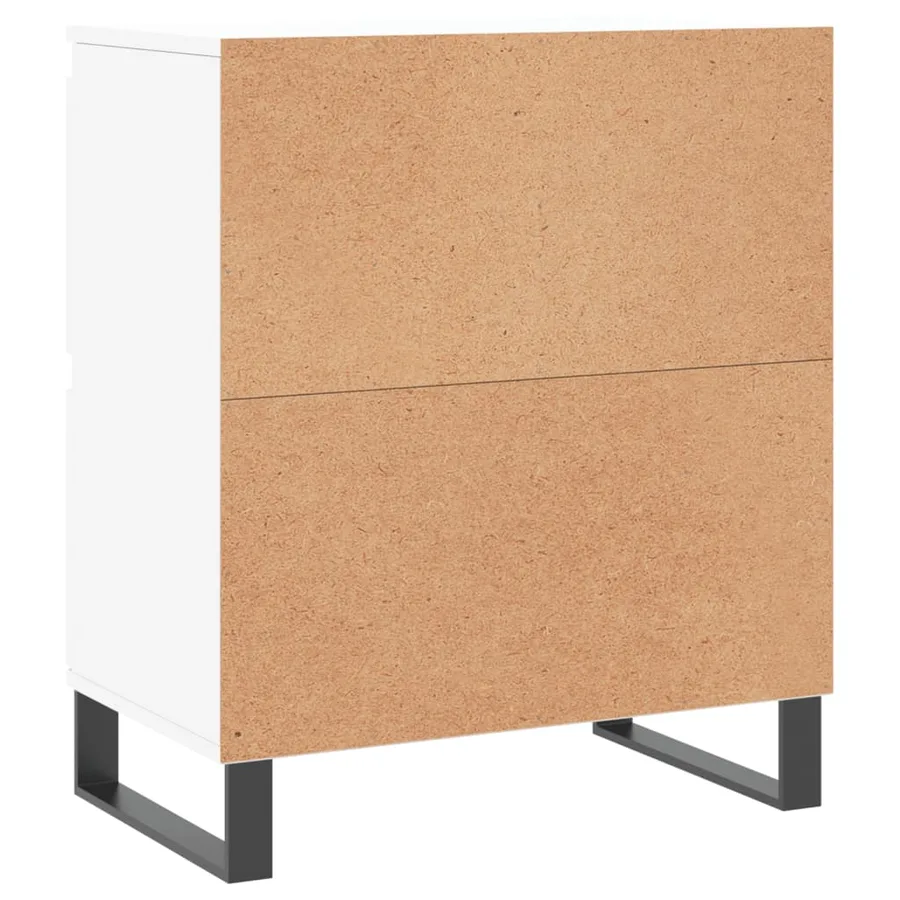 Buffets 3 pcs Blanc Bois d'ingénierie - 8