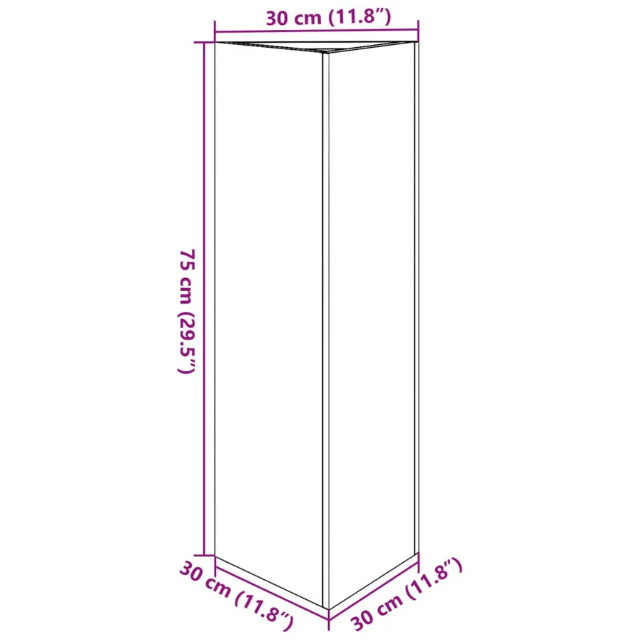 Jardinières 2 pcs vert olive triangulaire 30x26x75 cm acier - 12
