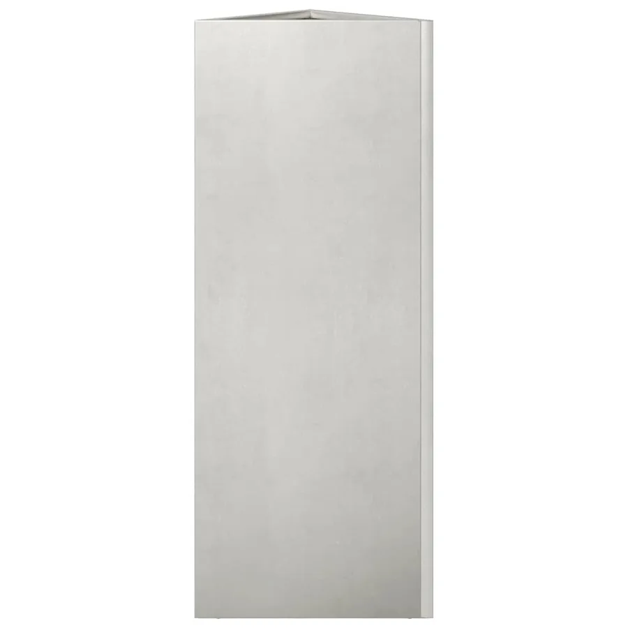 Jardinières 2 pcs triangulaire 30x26x75 cm acier inoxydable - 7
