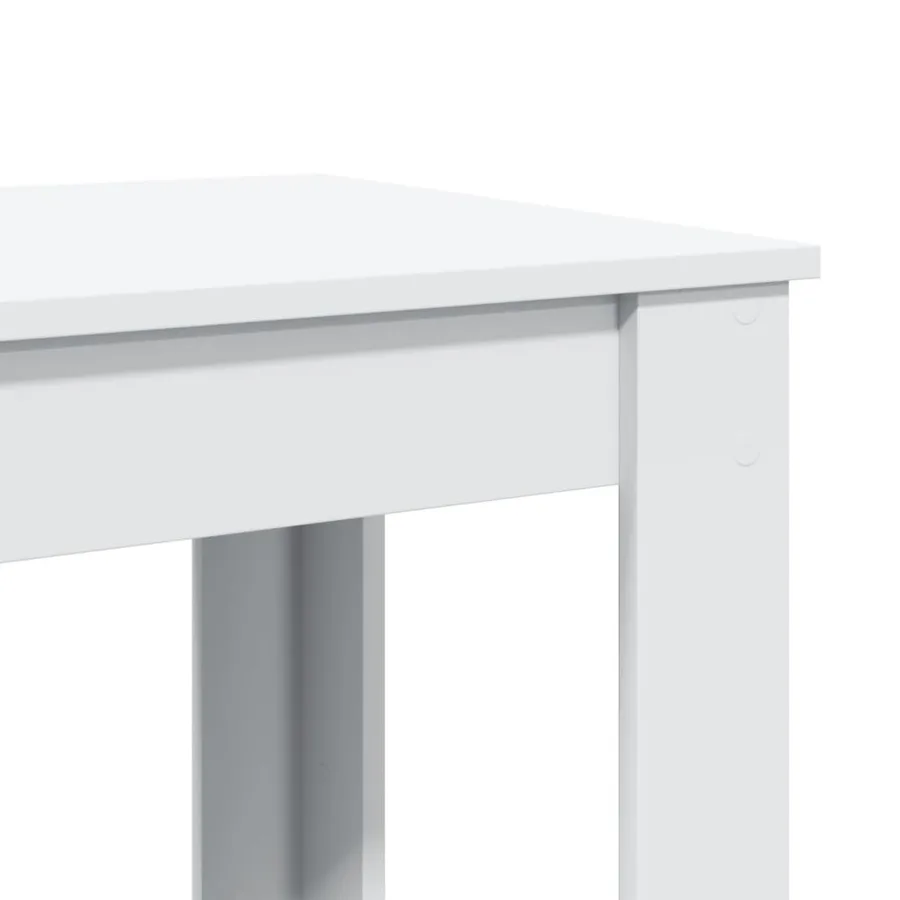 Table de bar blanc 102x50x103,5 cm bois d'ingénierie - 7