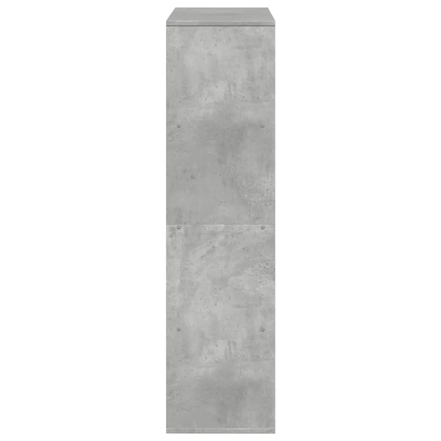 Bibliothèque gris béton 100x33x125,5 cm bois d'ingénierie - 5