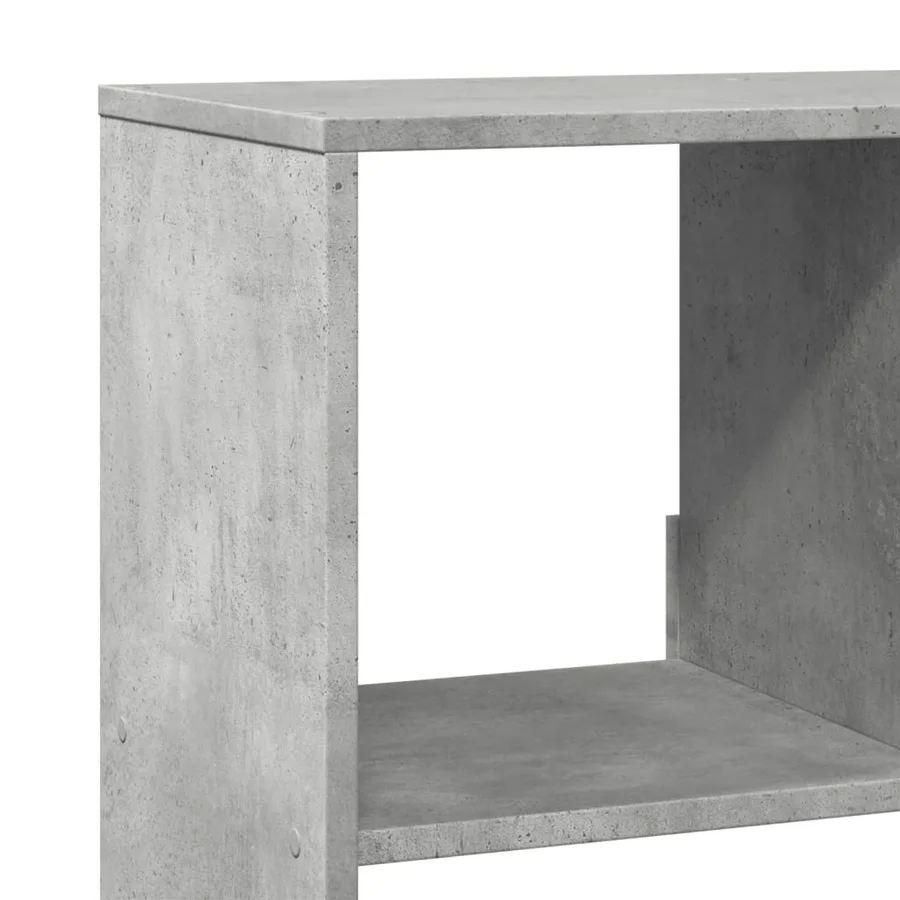 Bibliothèque gris béton 100x33x125,5 cm bois d'ingénierie - 7