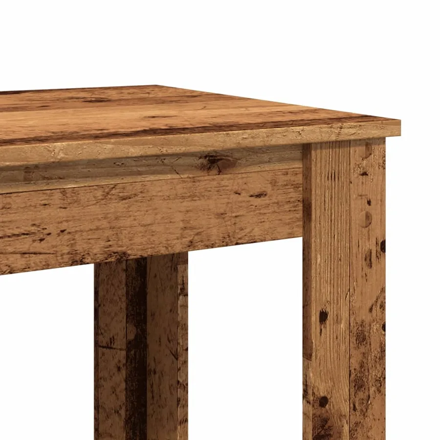 Table de bar vieux bois 102x50x103,5 cm bois d'ingénierie - 7