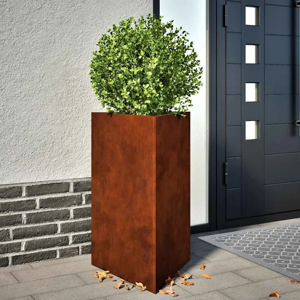Jardinières 2 pcs triangulaire acier résistant aux intempéries