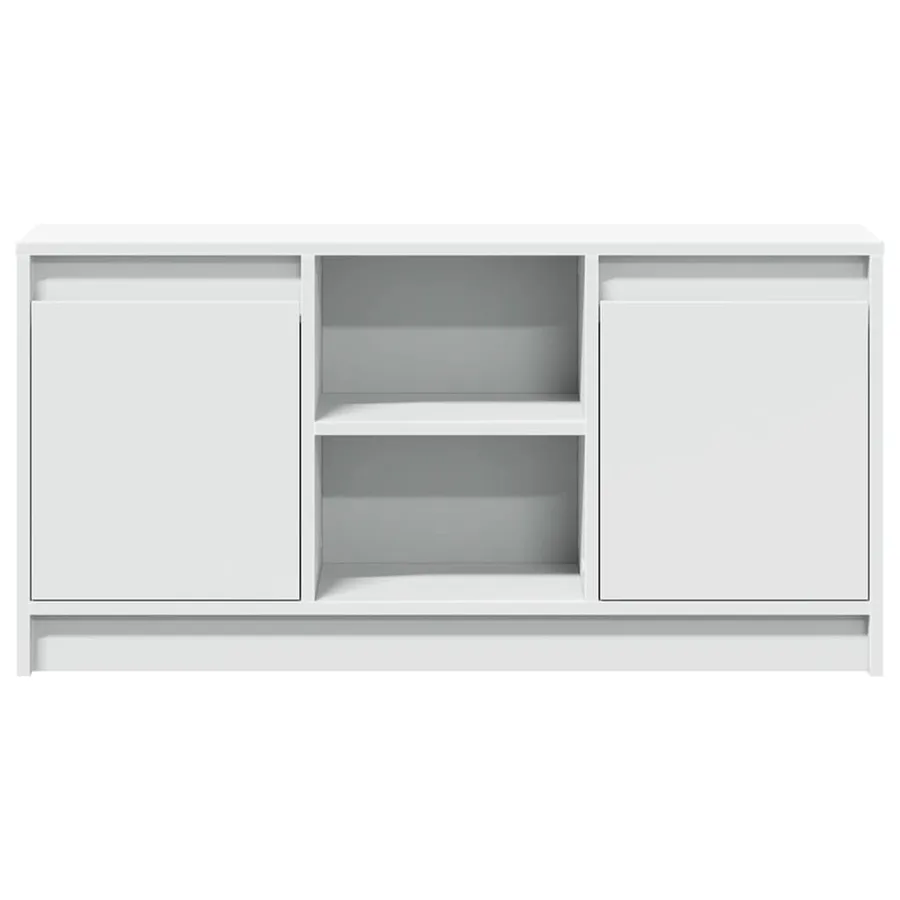Meuble TV avec LED blanc 100x34x50 cm bois d'ingénierie - 6