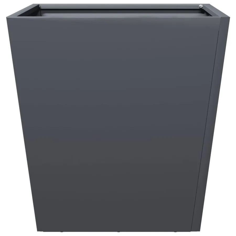 Jardinières 2 pcs anthracite 40x40x40 cm acier - 6