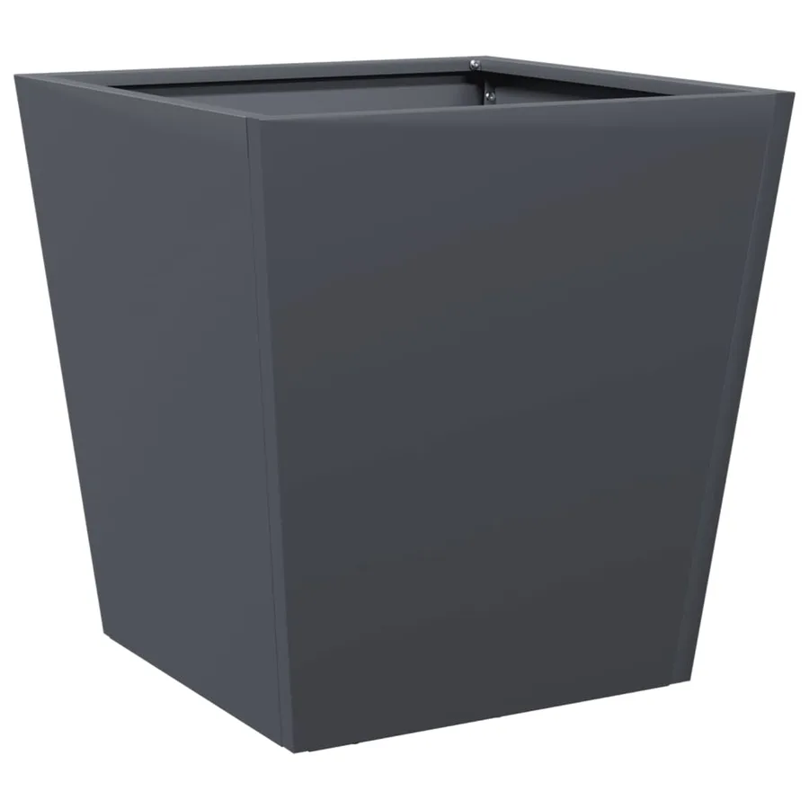 Jardinières 2 pcs anthracite 40x40x40 cm acier - 8