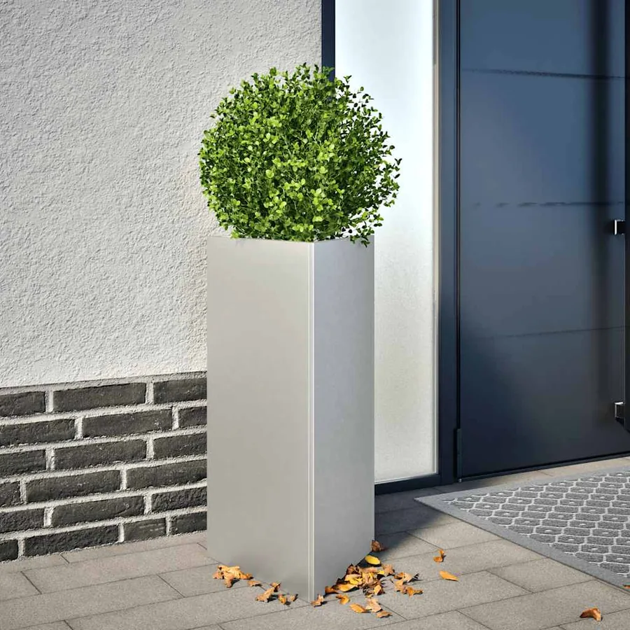 Jardinière triangulaire 40x34,5x75 cm acier galvanisé