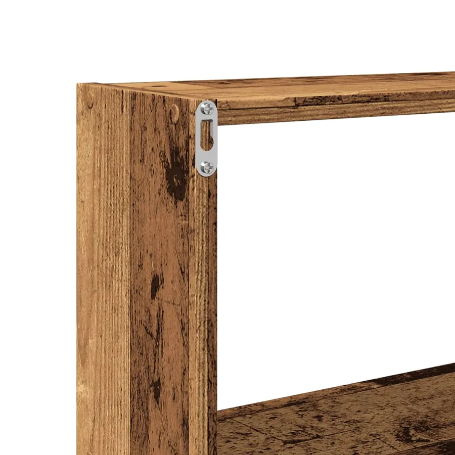 Armoire murale 158x18x53 cm vieux bois bois d'ingénierie - 8