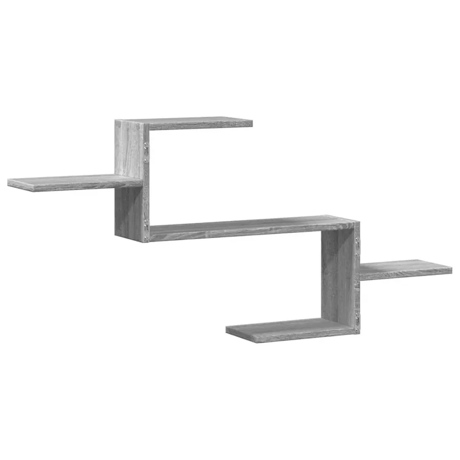 Étagère murale sonoma gris 104x15x49 cm bois ingénierie - 6