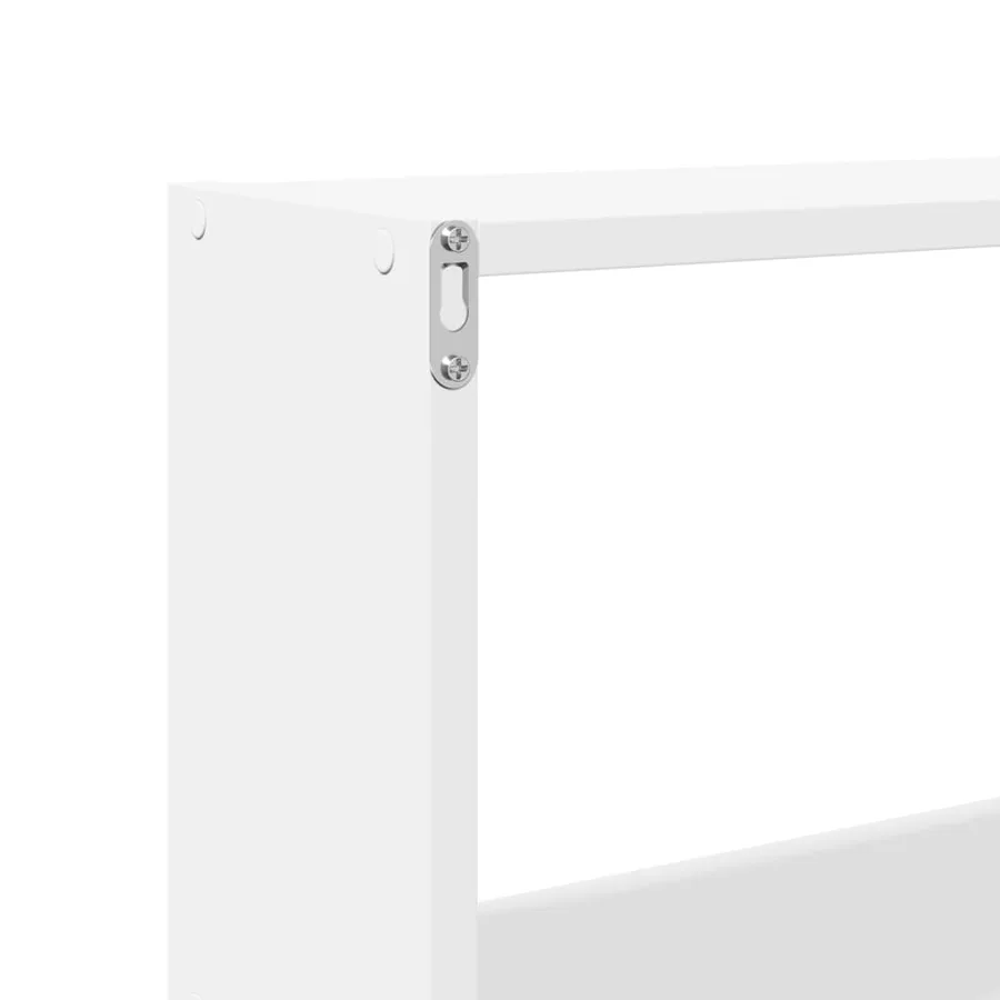 Armoire murale 158x18x53 cm blanc bois d'ingénierie - 8