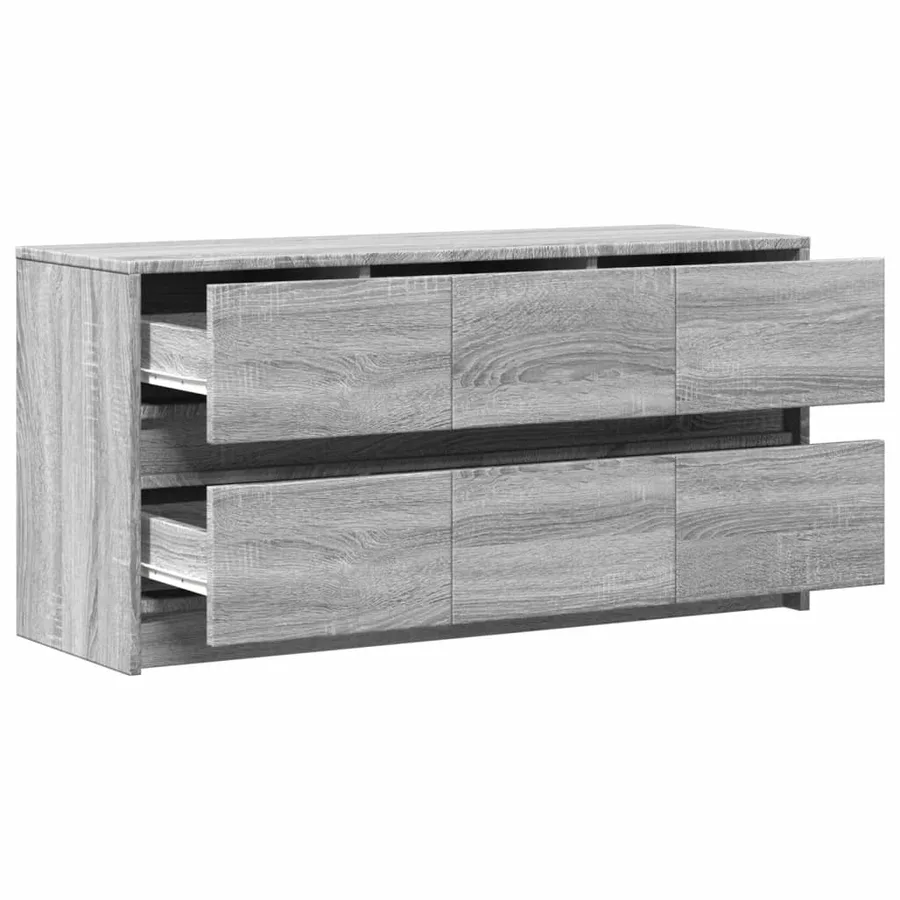 Meuble TV avec LED sonoma gris 100x34x50 cm bois d'ingénierie - 12