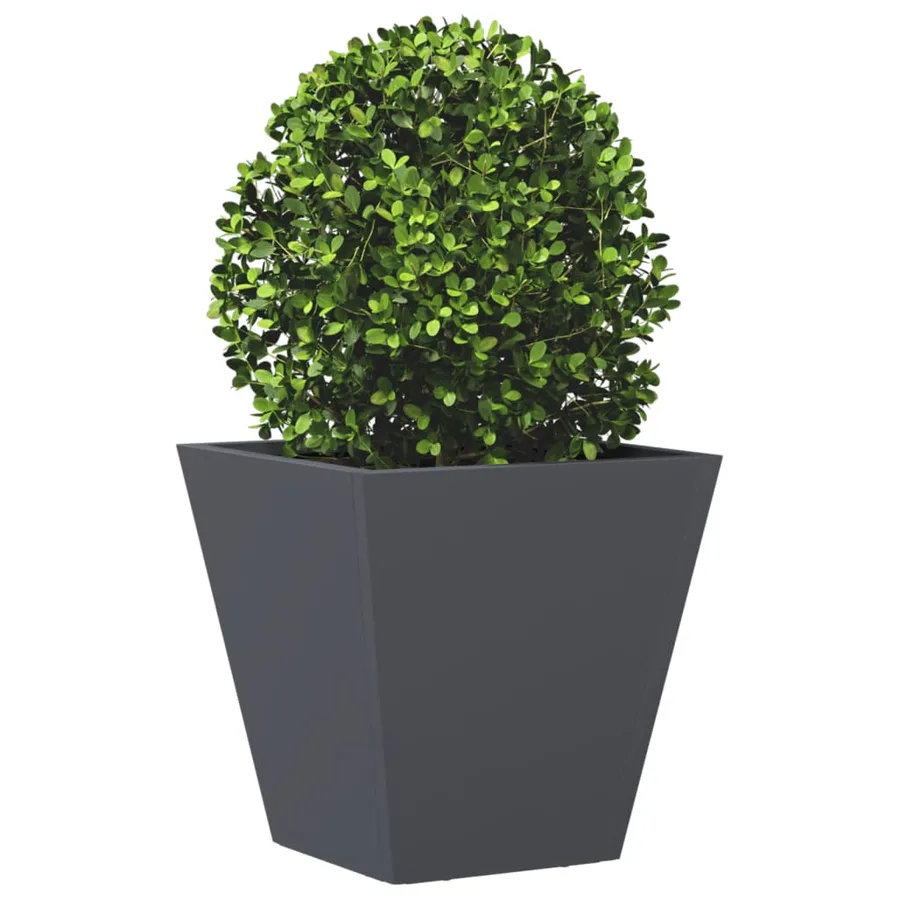 Jardinières 2 pcs anthracite 30x30x30 cm acier - 4