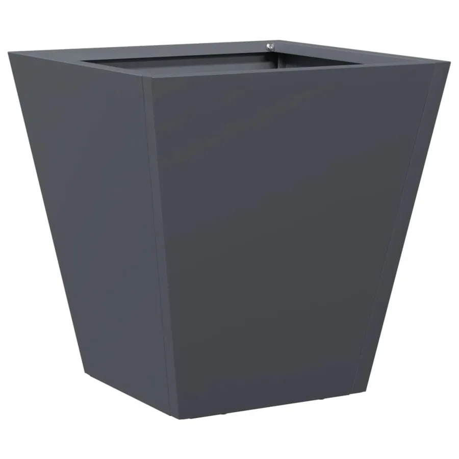 Jardinières 2 pcs anthracite 30x30x30 cm acier - 5