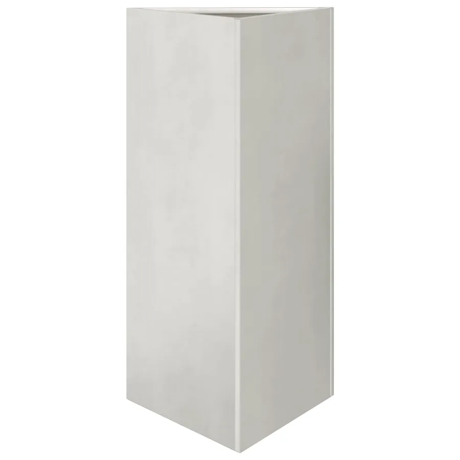 Jardinière triangulaire 40x34,5x75 cm acier inoxydable - 2