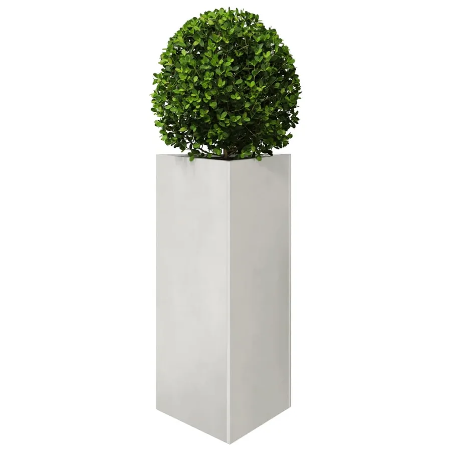 Jardinière triangulaire 40x34,5x75 cm acier inoxydable - 3
