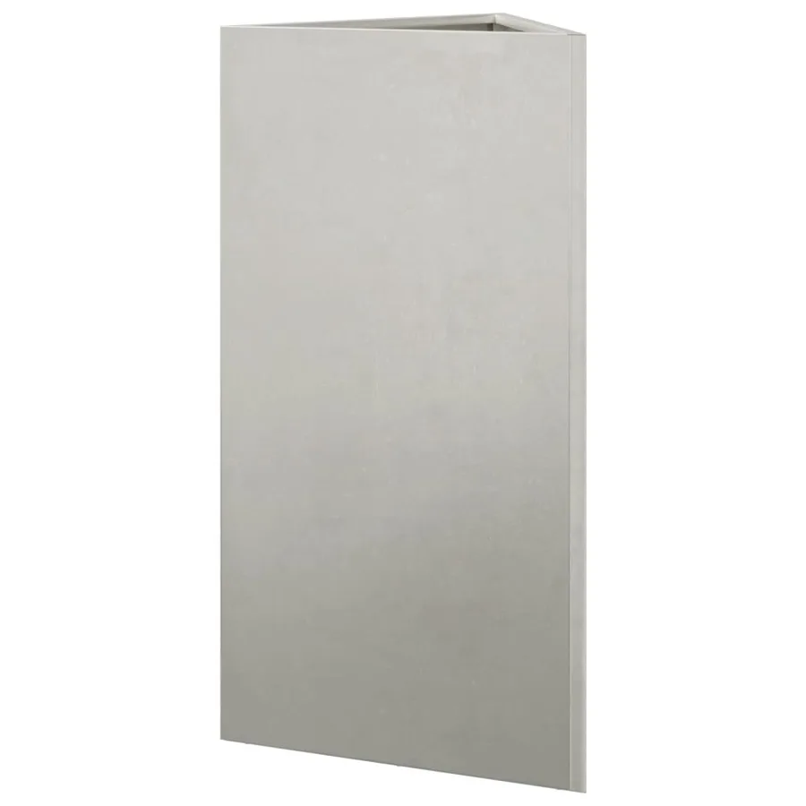 Jardinière triangulaire 40x34,5x75 cm acier inoxydable - 6