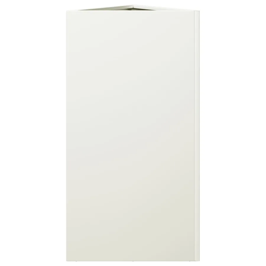 Jardinière blanc triangulaire 40x34,5x75 cm acier - 5