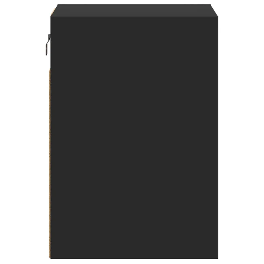 Meubles TV muraux avec lumières LED 2 pcs noir 41x31x45 cm - 7