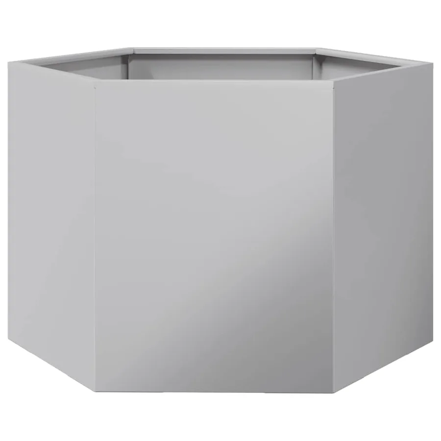 Jardinière hexagone 69x60x45 cm acier galvanisé - 2