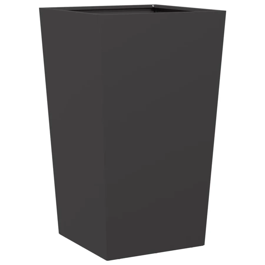 Jardinières 2 pcs noir 45x45x75 cm acier - 5