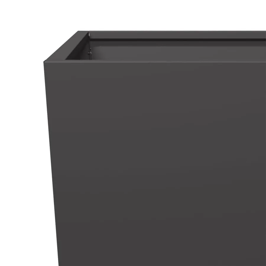 Jardinières 2 pcs noir 45x45x75 cm acier - 9