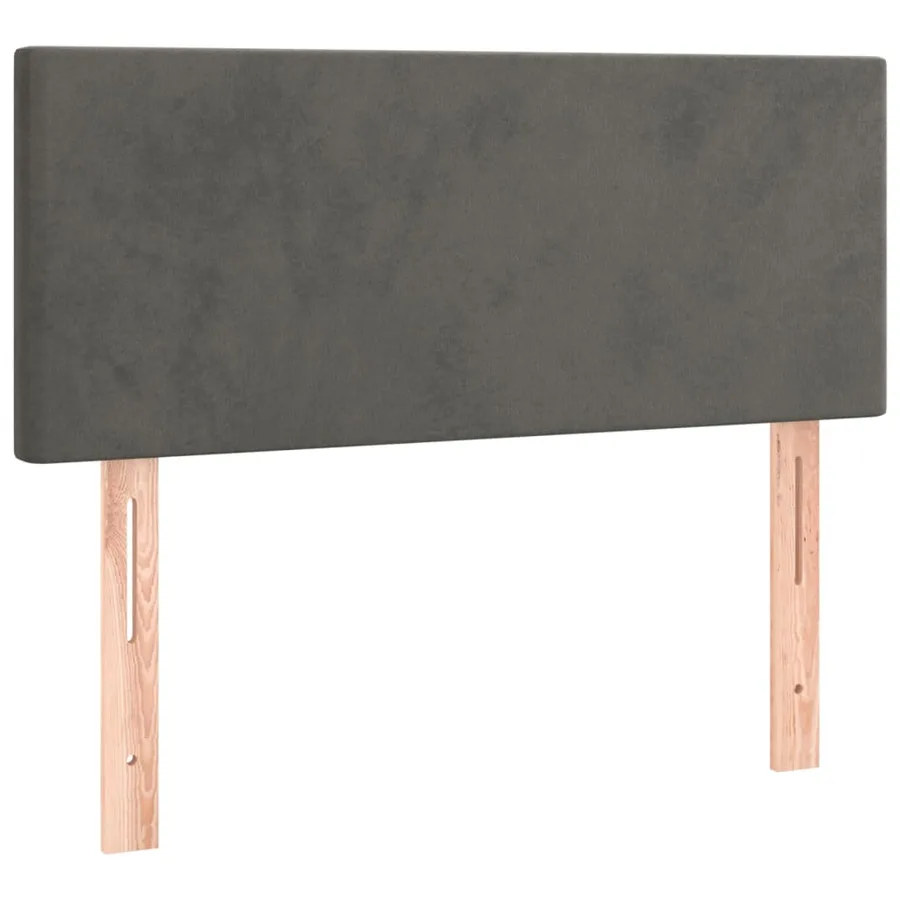 Tête de lit à LED Gris foncé 80x5x78/88 cm Velours - 4
