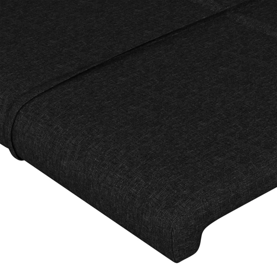 Tête de lit Noir 80x5x78/88 cm Tissu - 4