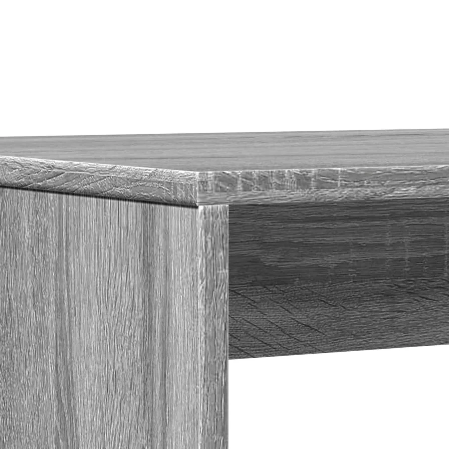 Ensemble table à manger et bancs 3 pcs bois d'ingénierie - 8