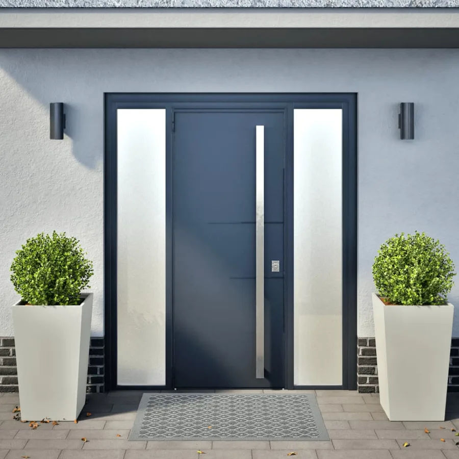 Jardinières 2 pcs blanc 45x45x75 cm acier - 3
