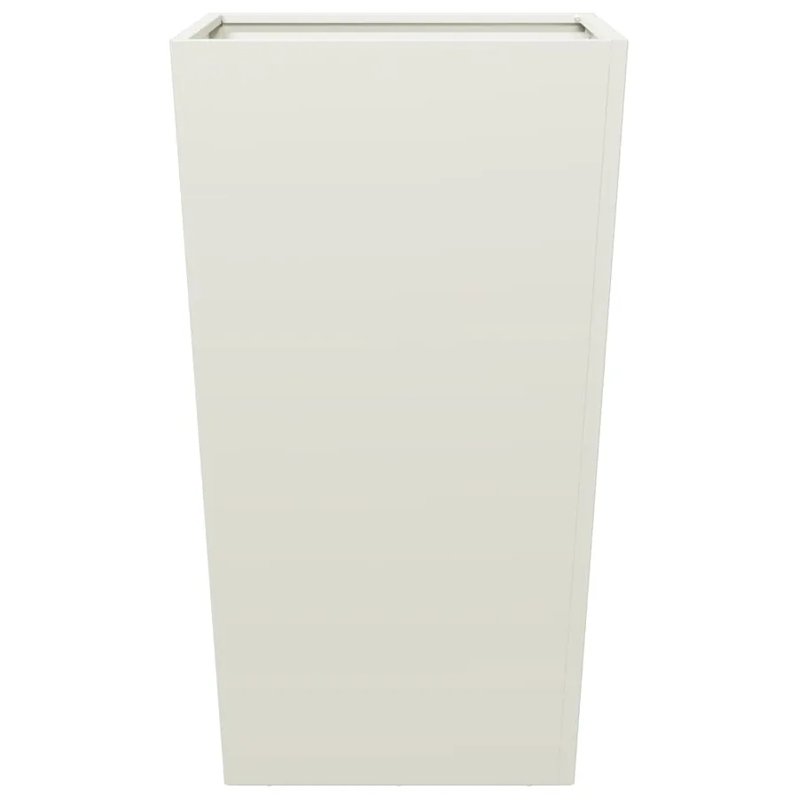 Jardinières 2 pcs blanc 45x45x75 cm acier - 6