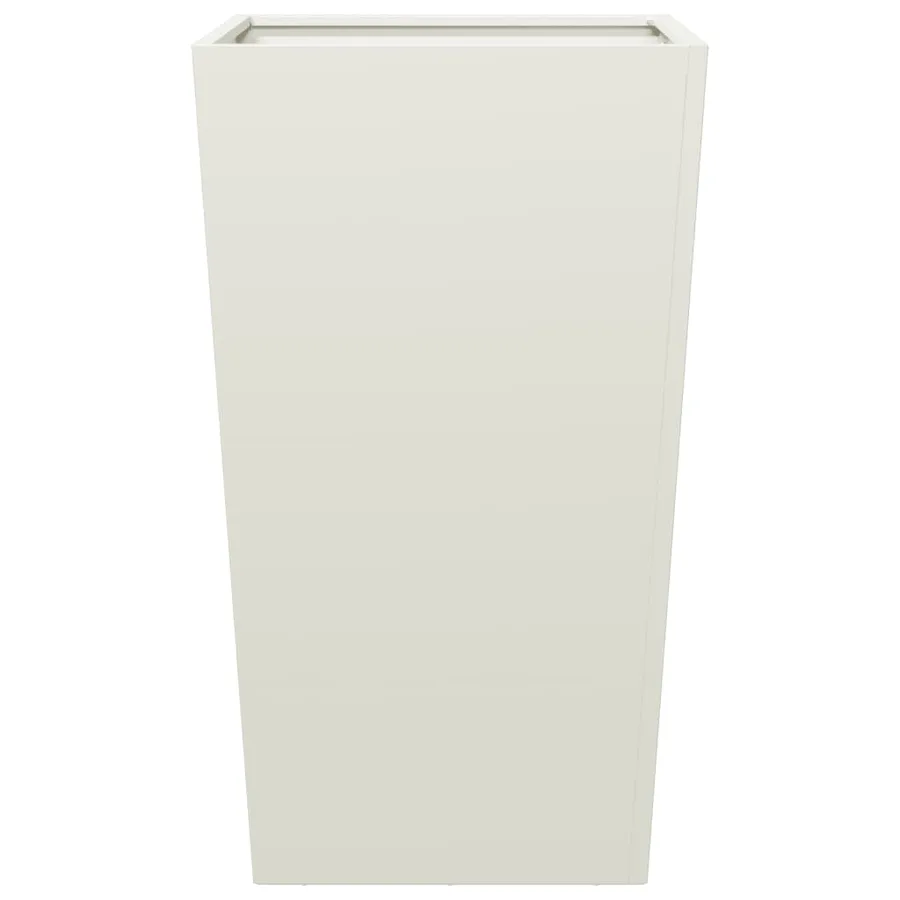 Jardinières 2 pcs blanc 45x45x75 cm acier - 7