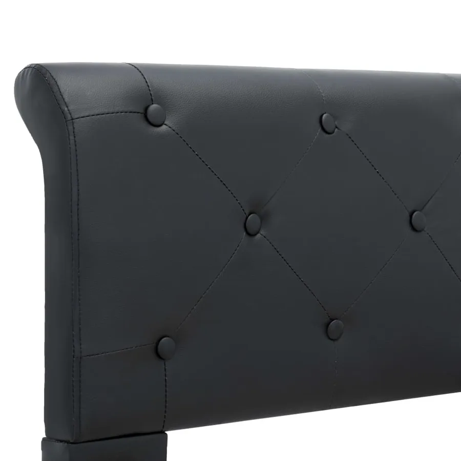 Cadre de lit Noir Similicuir 180x200 cm - 7