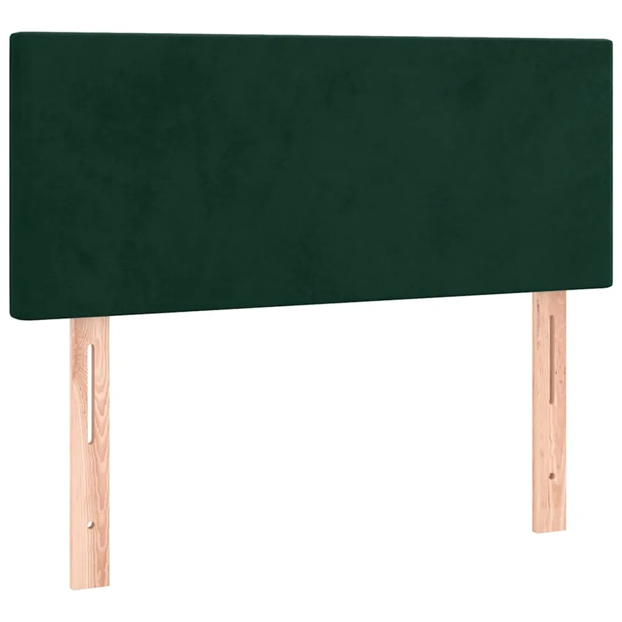 Sommier à lattes de lit et matelas Vert foncé 80x200 cm Velours - 6