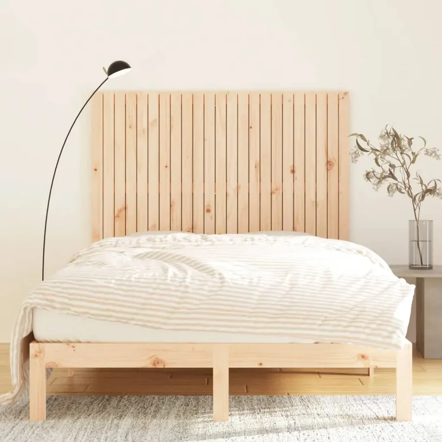 Tête de lit murale 146,5x3x110 cm Bois massif de pin - 3