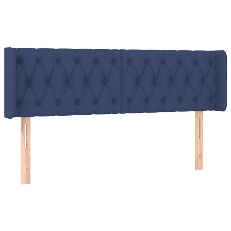 Tête de lit à LED Bleu 163x16x78/88 cm Tissu - 3