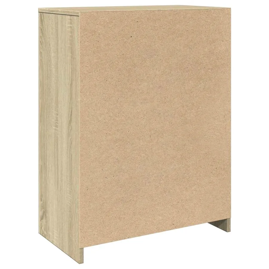 Armoire de salle de bain Chêne sonoma 60x33x80 cm Aggloméré - 6
