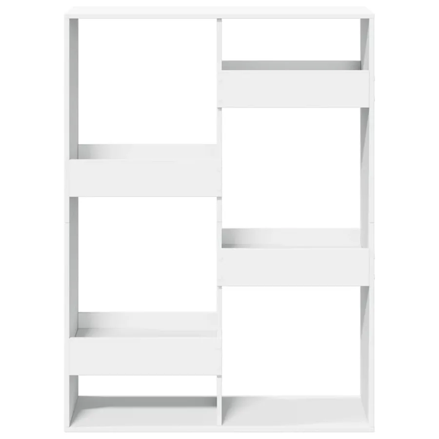 Bibliothèque blanc 100x33x135 cm bois d'ingénierie - 4